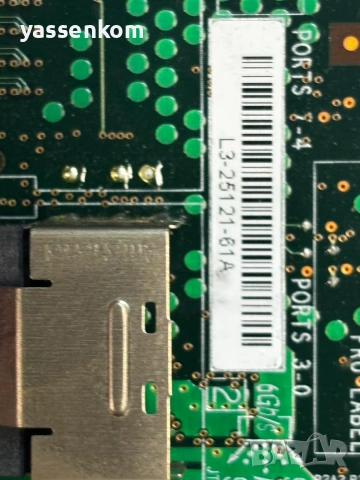 LSI Logic L3-25121-61A 6GB/S SATA+SAS RAID PCI-e с подарък - кабел:4x SATA, 1хHDD_174GB, снимка 3 - Други - 54956829