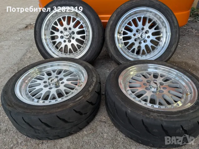 JR10 15 4x100 Toyo R888 195/50/15