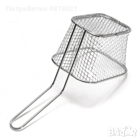 Перфектна кошница за пържене или сервиране 12x10cm – Компактност и качество в едно, снимка 4 - Съдове за готвене - 55682403