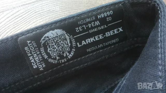 DIESEL LARKEE BEEX Regular Tapered Stretch Jeans Размер 34 / 32 мъжки еластични дънки 15-69, снимка 11 - Дънки - 55494927