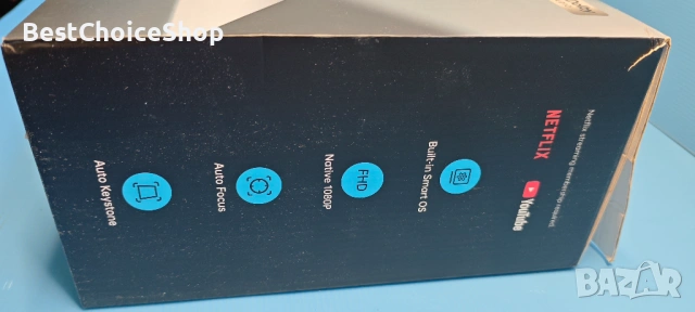 Проектор TOPTRO A1 Smart 4K WiFi 6 Netflix, снимка 2 - Плейъри, домашно кино, прожектори - 54856964