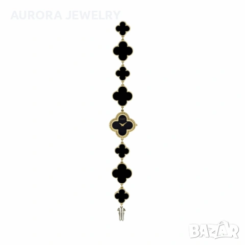 Van Cleef & Arpels VCA Black Onyx Alhambra Дамски Часовник, снимка 14 - Дамски - 54013116