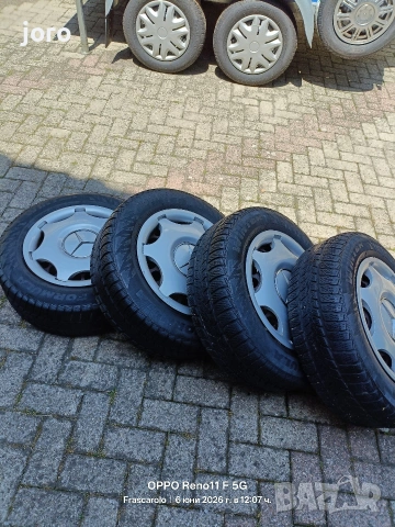 GUMI + DJANTI 195/65/15 MERCEDES C 220, снимка 3 - Гуми и джанти - 54824492