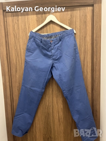 Мъжки панталони: Ленен панталон Zara Man (Размер XL / 46) и Памучен панталон Monar (Размер 50), снимка 2 - Панталони - 55198627