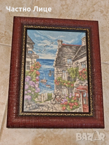 Три Български Качествени Стари Соц Гоблени в Рамки, снимка 11 - Антикварни и старинни предмети - 54018442