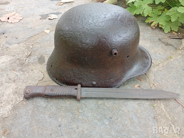 Каска ПСВ, немски щик ВСВ, снимка 2 - Антикварни и старинни предмети - 55034472