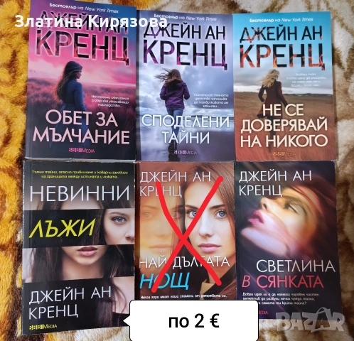книги от 2 до 6 €, снимка 9 - Художествена литература - 55172537