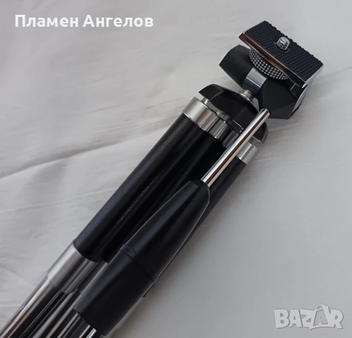 Ретро немски телескопичен статив Post-метален, компактен. , снимка 6 - Чанти, стативи, аксесоари - 54636863