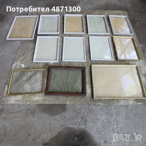 Стари рамки за картини със стъкло 31 бр. малки 12 бр. големи, снимка 2 - Картини - 55099669