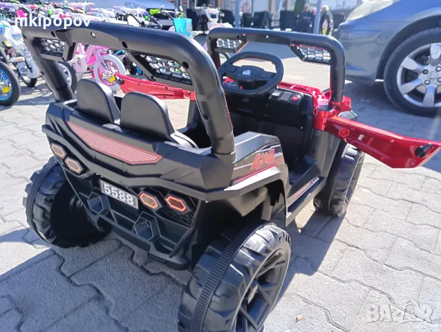 TEXAS акумулаторен джип FAST UTV червен, снимка 5 - Детски велосипеди, триколки и коли - 55440148