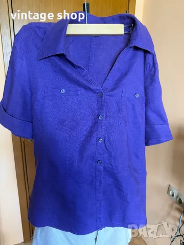 Дамски ризи с къс ръкав, размер L/XL, снимка 7 - Ризи - 55681826