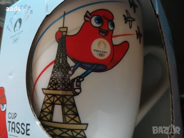 Официална лицензирана чаша за Олимпиадата в Париж - Paris 2024 – запечатана, снимка 2 - Фен артикули - 55342225