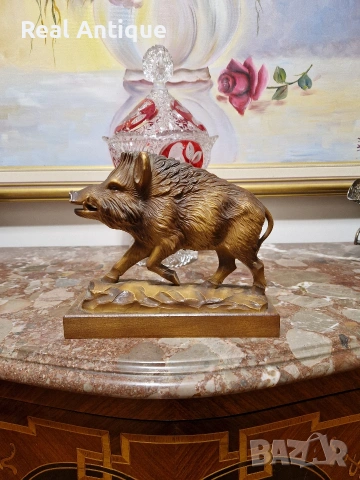 Прекрасна антикварна немска дървена фигура статуетка скулптура 