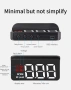 Head up display hud дисплей OBD2 OBDII дигитален километраж за предно стъкло кола ОБД2, снимка 11