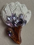 Царствена уникална Handmade брошка - Магнолия , снимка 9