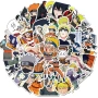 Комплект стикери Naruto Shippuden – 50 броя PVC водоустойчиви лепенки с UV защита | За лаптоп 10170, снимка 4