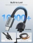 Нов адаптер Високоскоростен четец SD TF 4.0 312MB/s USB-C за Mac Android, снимка 6