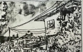 стари къщи графика 2007г, снимка 1