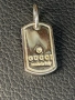 Оригинална сребърна плочка silver GUCCI italy чисто нова 925 сребро медальон , снимка 4