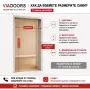 Интериорна MDF врата Златен Дъб Модел КМ2 | 70/80/90 см | PVC покритие | Пълен комплект, снимка 7