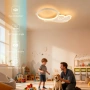 Детска таванна лампа астронавт LED с дистанционно, 38W, 3800LM, димируема 3000K-6500K, 49 см, снимка 3