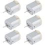 Комплект от 6 броя DC моторчета Mini 130 3V-6V 9100 RPM – за роботи, вентилатори и DIY проекти 10444, снимка 1