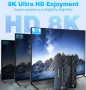 8K 60Hz KVM превключвател за 2 монитора и 3 компютъра Displayport и HDMI 4K 144Hz,KCEVE KVM302DH, снимка 10