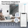 MOES Zigbee Smart Curtain Switch – смарт ключ за електрически завеси и щори с RF433 и стъклен touch , снимка 2