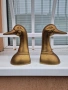 Чифт страхотни антикварни бронзови фигури статуетки стопери за книги , снимка 3