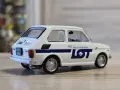 Fiat 126p Polish Airline LOT - мащаб 1:43 на Hachette модела е нов в блистер, снимка 4