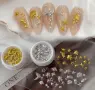 3D микс морски мидички котва рапан звезда капси декорация за нокти ситни формички маникюр, снимка 9