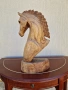 Уникална антикварна дървена фигура статуетка скулптура дърворезба , снимка 7