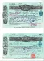 Лот от 11 бр. оригинални британски банкови чека и разписки от 1931-1932 г. (Пълен комплект / Ефемера, снимка 1