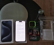 iPhone 15 Pro Blue Titanium (Син) 87% Батерия., снимка 3