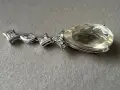 Луксозно сребърно колие с естествен лимонов топаз , снимка 10