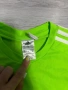 Оригинална спортна тениска Adidas Climalite неон зелена размер M, снимка 3
