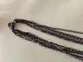 Многослойно винтидж колие с висулки във формата на летящи лястовици., снимка 3