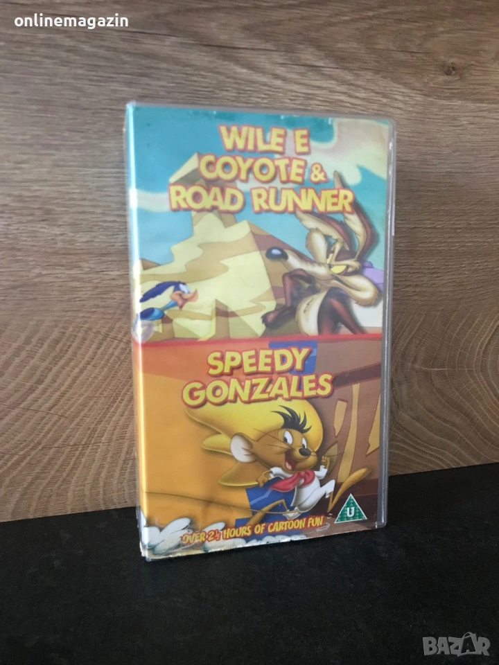 Видеокасети '' WELE E COYOTE & ROAD RUUNER  AND SPEEDY GONZALES “ VHS, снимка 1