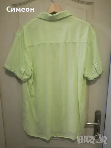XL -Нова Ленена Мъжка Риза Къс Ръкав, снимка 2 - Ризи - 55302283