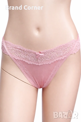 Дамско долнище Hunkemöller, размер XL – розова прашка с дантела