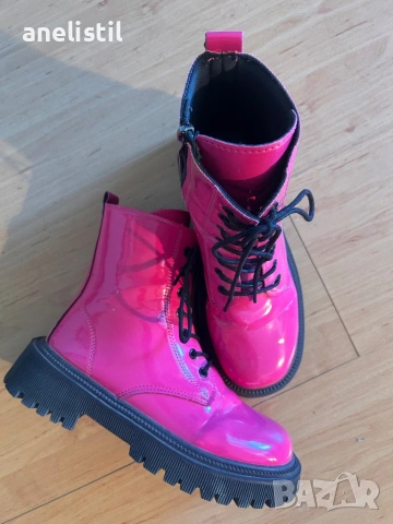 Дамски боти в ярко розово – №38