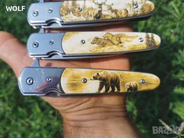Grizzly Полу автоматични ловджийски ножки, снимка 10 - Ножове - 55212948