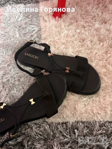 Дамски сандали Lasocki, номер 38, снимка 4 - Чехли - 54362640