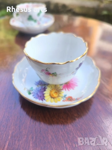 Сет за кафе Meissen в отлично състояние., снимка 4 - Колекции - 54816589