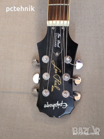 Електрическа китара Epiphone Les Paul Standard (С подбрани адаптери + Видео), снимка 2 - Китари - 54670834