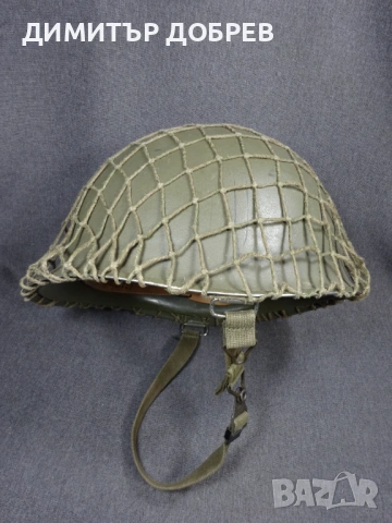 СТАРА ВОЕННА КАСКА M1 ОТ 2 ЧАСТИ И МАСКИРОВЧНА МРЕЖА, снимка 6 - Антикварни и старинни предмети - 53964615