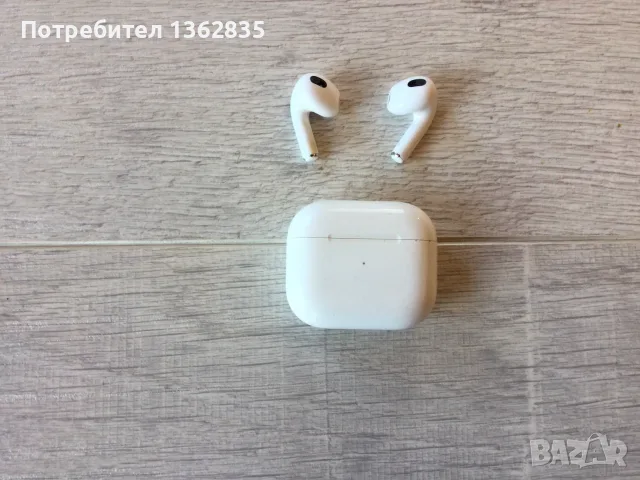 100 % оригинални безжични bluetooth слушалки APPLE AIRPODS 3 generation A2564 ( КАТО НОВИ ) от САЩ, снимка 3 - Слушалки, hands-free - 55359573
