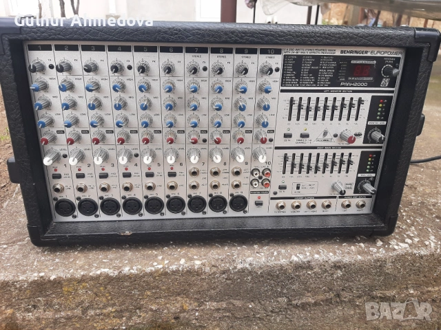 Смесителен михсер с вграден усилвател behringer, снимка 5 - Ресийвъри, усилватели, смесителни пултове - 54372919