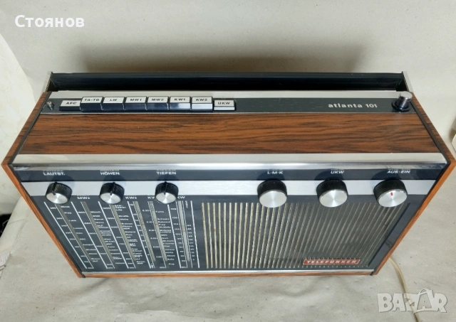 Транзисторно радио Telefunken Atlanta 101 / Германия, снимка 3 - Радиокасетофони, транзистори - 54918581