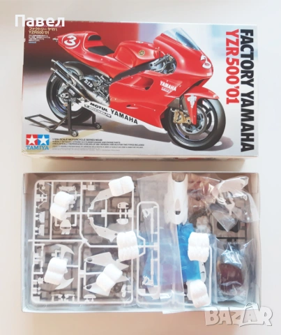 Сглобяем Mодел - TAMIYA 1/12 Yamaha YZR 500 (TAMIYA 14088), снимка 3 - Други ценни предмети - 54408524